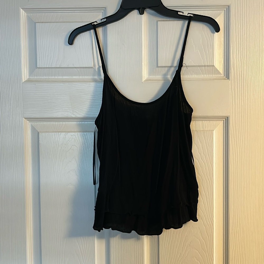 Black Flowy Tank Top